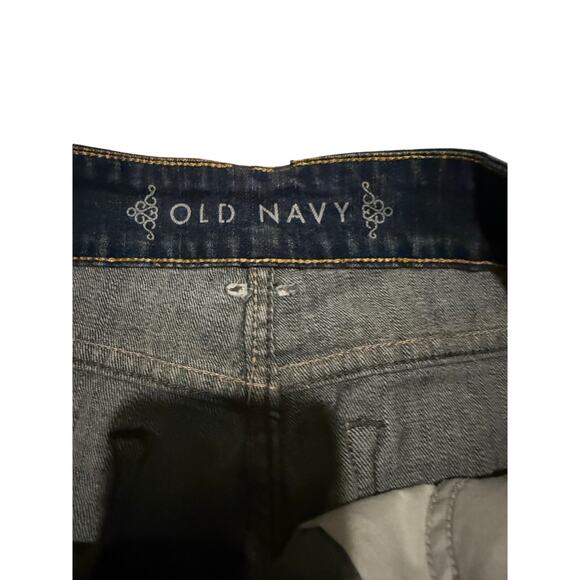 Old Navy Vintage Y2k Dark Wash Blue Denim Jean Mini Skirt Women's Size 10 - Picture 4 of 7